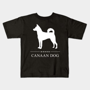 Canaan Dog White Silhouette Kids T-Shirt
